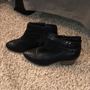 Clark’s black booties